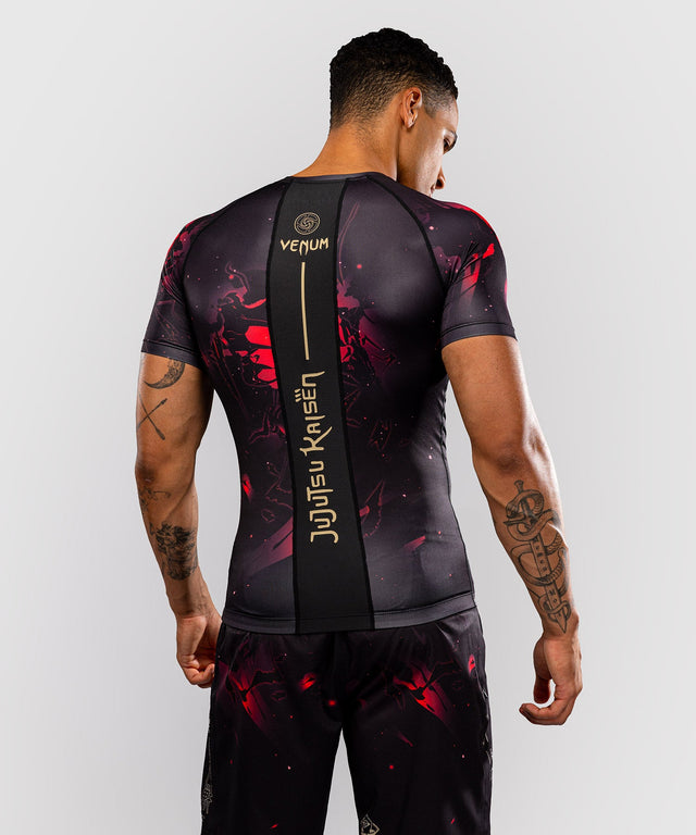 Venum Rashguard x Jujutsu Kaisen Itadori Korte Mouwen - Zwart/Rood