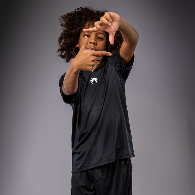 Venum Elite Sleeveless Hoodie Kids – Black