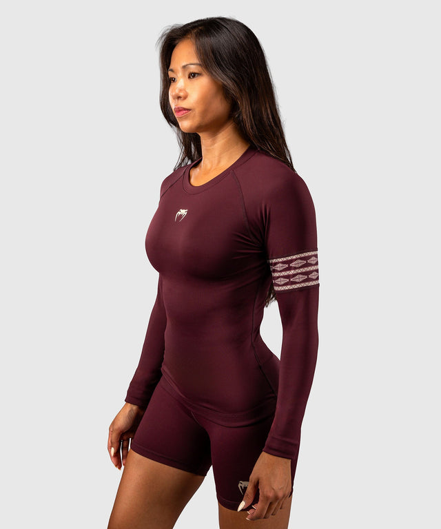 Venum Rashguard Talisman Lange Mouwen - Pruim