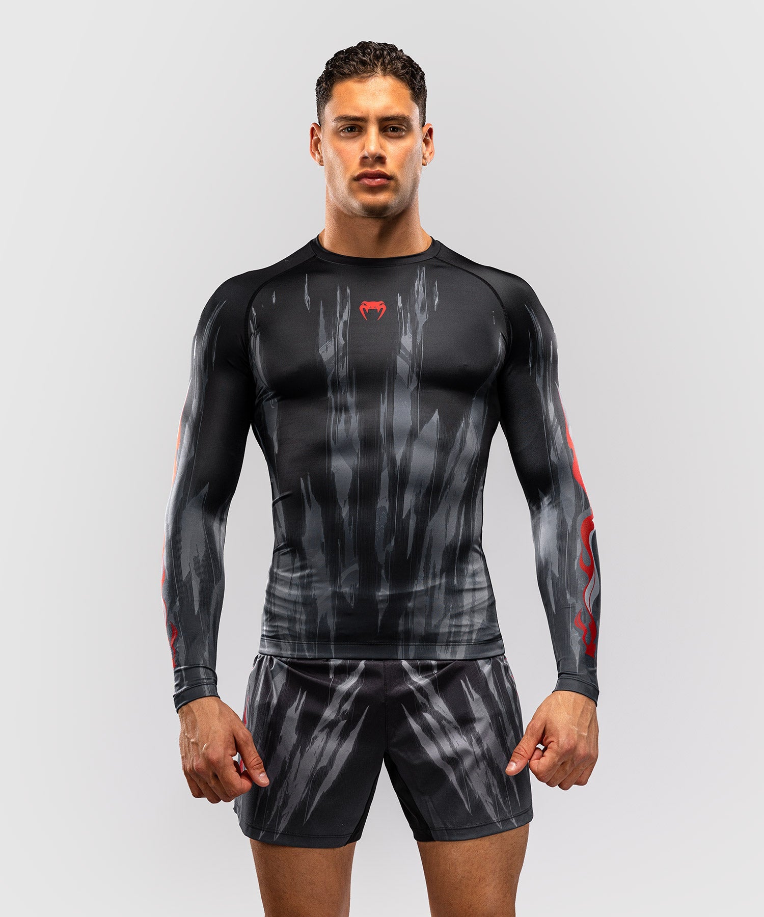 Venum Rashguard Demon Long Sleeves – Black/Grey