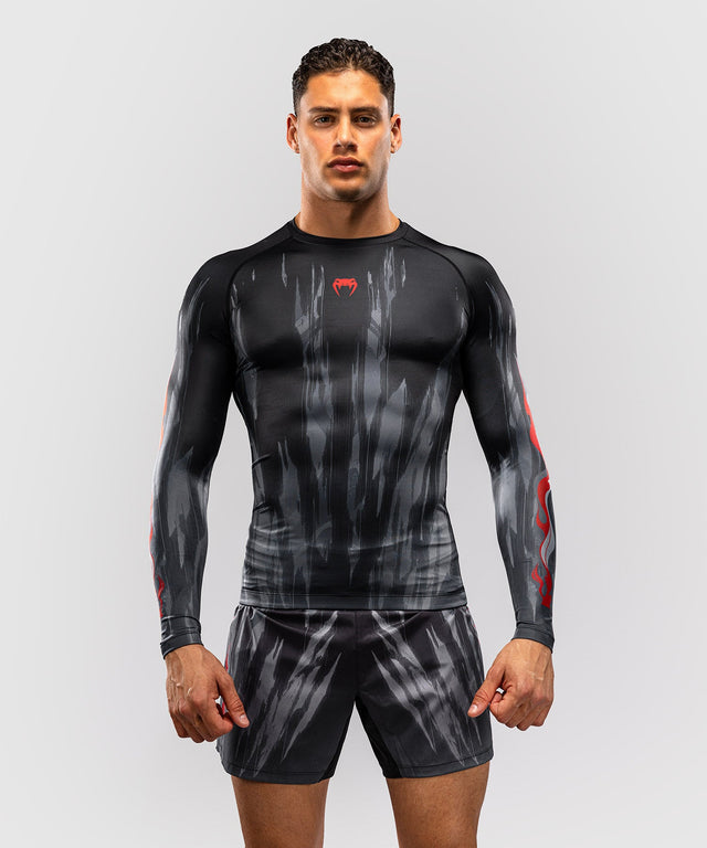 Venum Rashguard Demon Long Sleeves – Black/Grey
