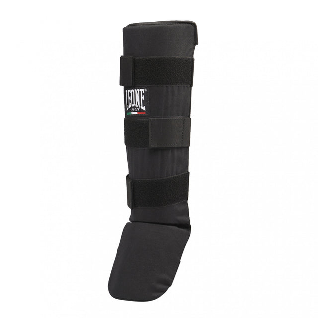Leone Kickboxing Shin Guards Basic - Black