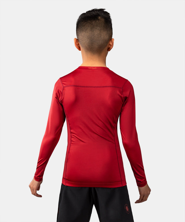 Venum Rashguard Attack Long Sleeve Kids – Black/Red