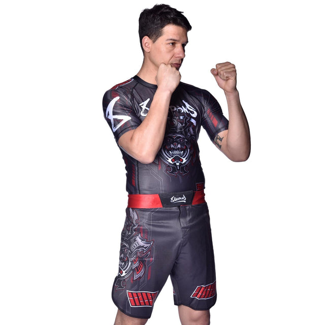 8 WEAPONS MMA Shorts Samurai 2.0 – Black/Red