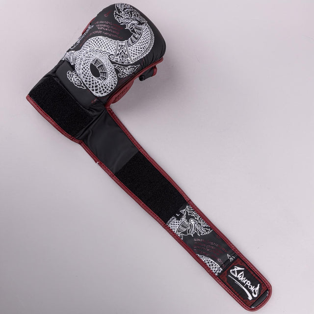 Rękawice MMA 8 WEAPONS Sak Yant Naga – Czarny/Bordo