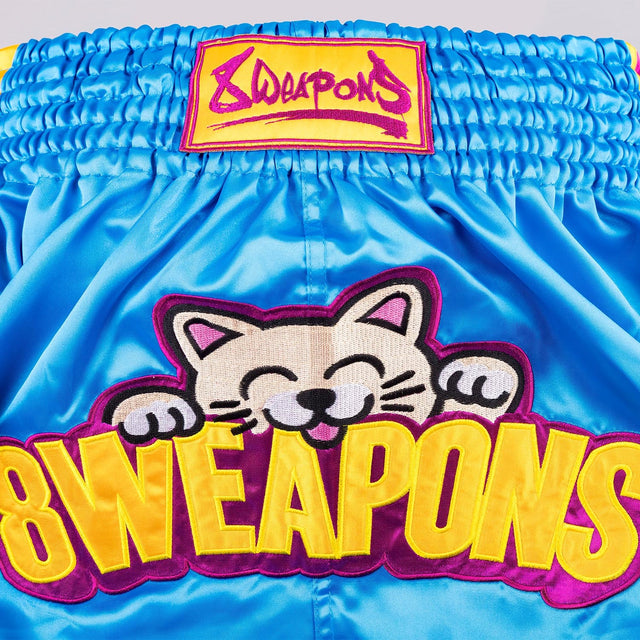 8 WEAPONS Muay Thai Shorts Meow Thai – Blue/Purple