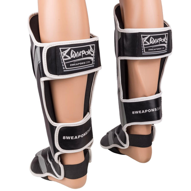 8 WEAPONS Shin guards Shift – Black/White
