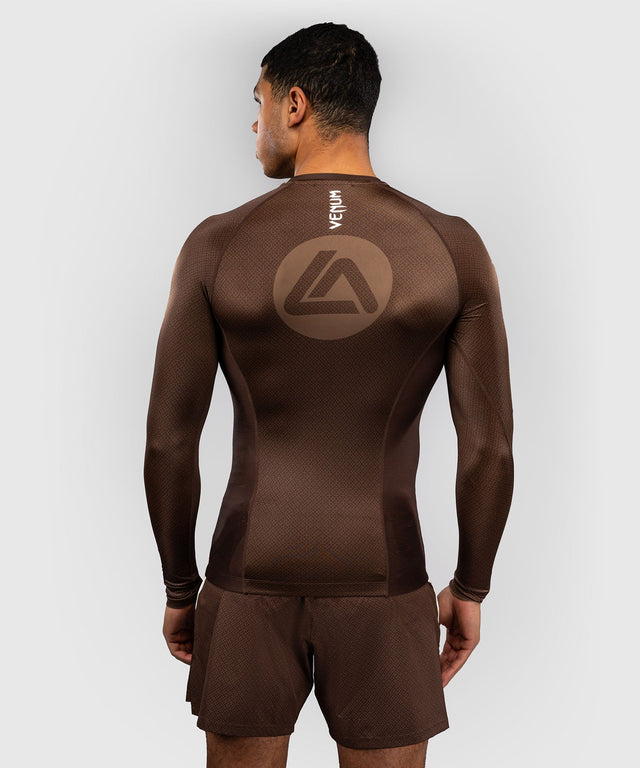 Venum Rashguard x Roger Gracie Academy Long Sleeves – Dark Brown