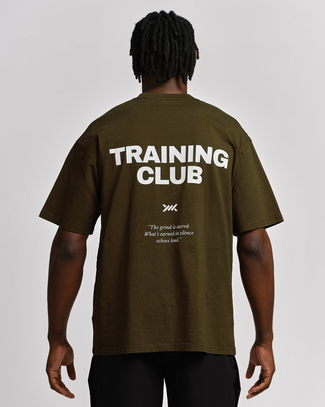 Caged T-Shirt Training Club - Khaki Green