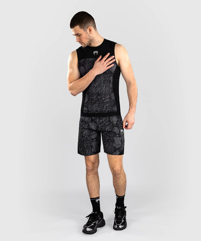 Venum G-Fit Scales Sleeveless Rashguard - Black/Grey