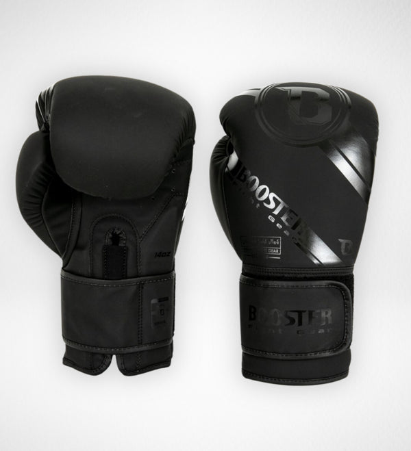 Booster Boxing Gloves Premium Striker - Black/Black