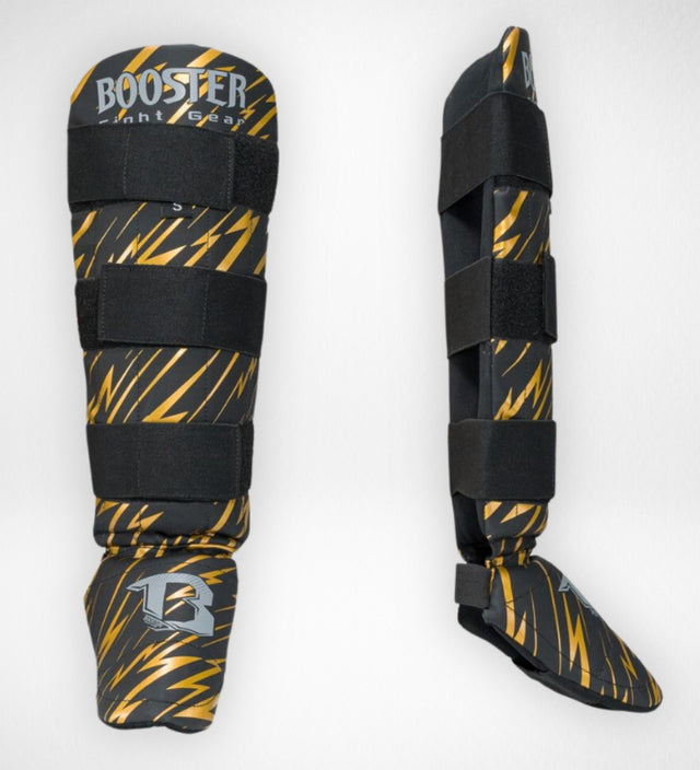 Booster Shin guards Combat Kids – Black/Yellow