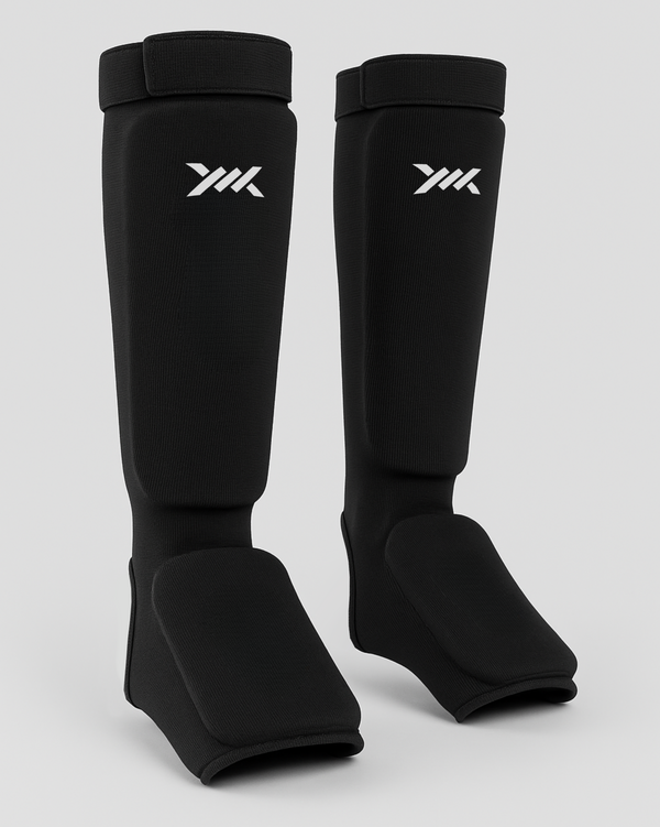 Caged Shin Guards Core - Black/White