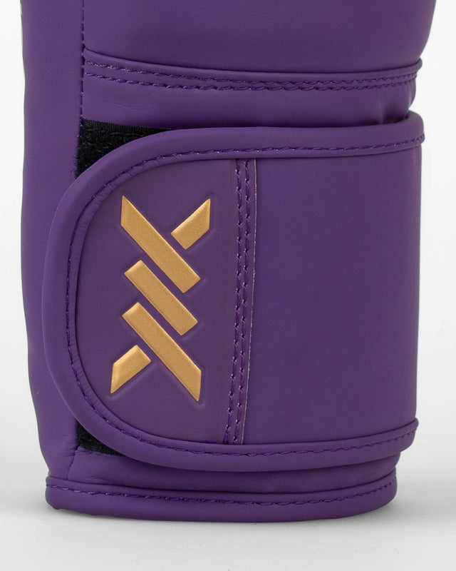 Caged Core Boxing Gloves - Purple/Gold
