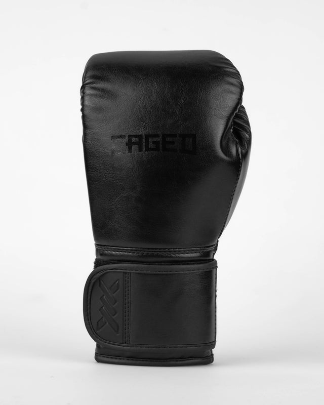 Caged Core Boxing Gloves - Black/Black