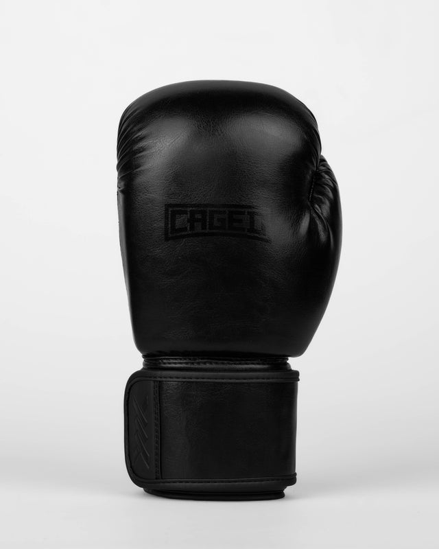 Caged Shadow Boxing Gloves - Black/Black