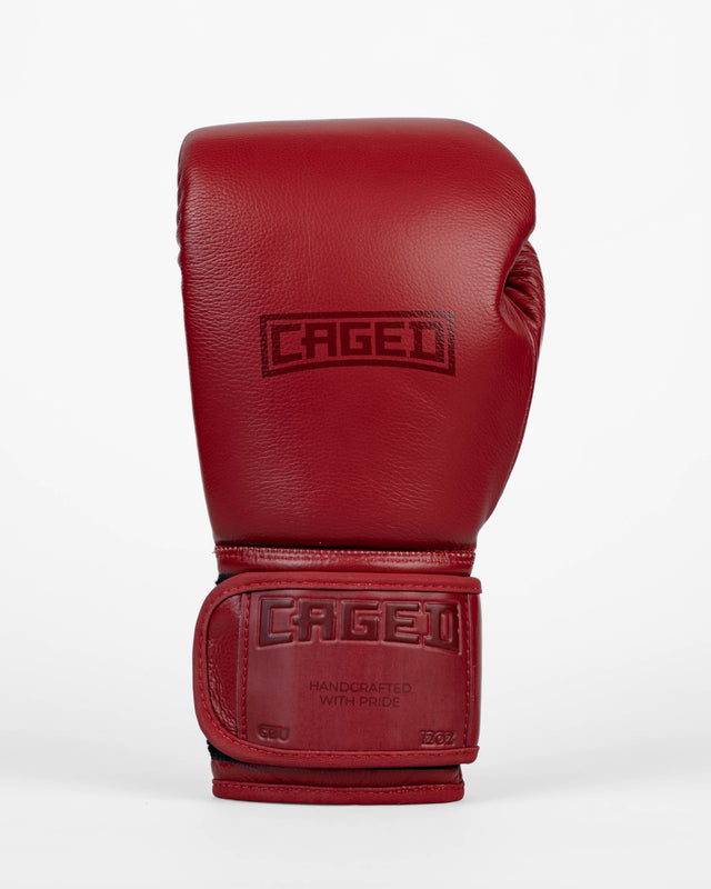 Caged Boxing Gloves 'X' Series - Bordeaux Red