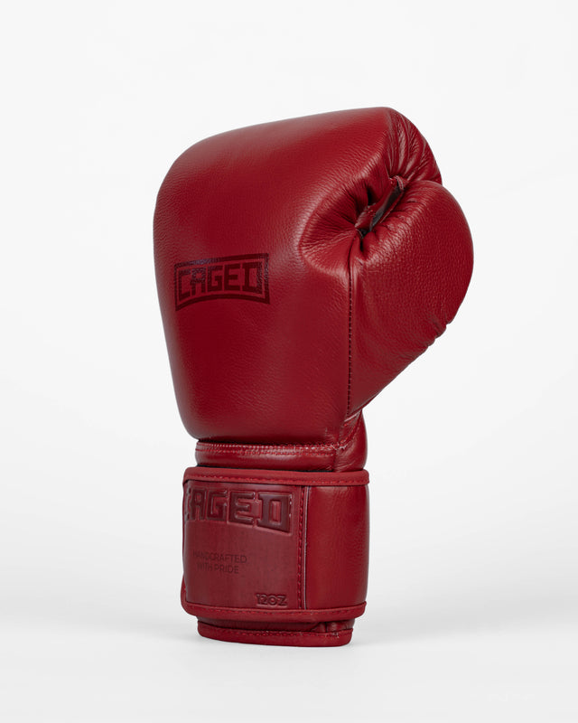 Caged Boxing Gloves 'X' Series - Bordeaux Red