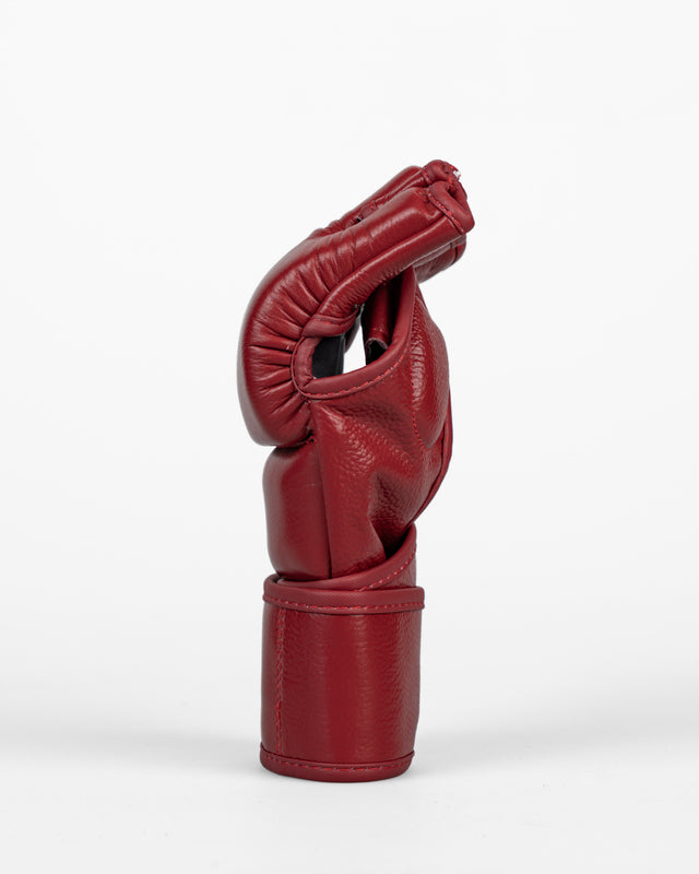 Caged MMA Gloves 'X' Series - Burgundy Red
