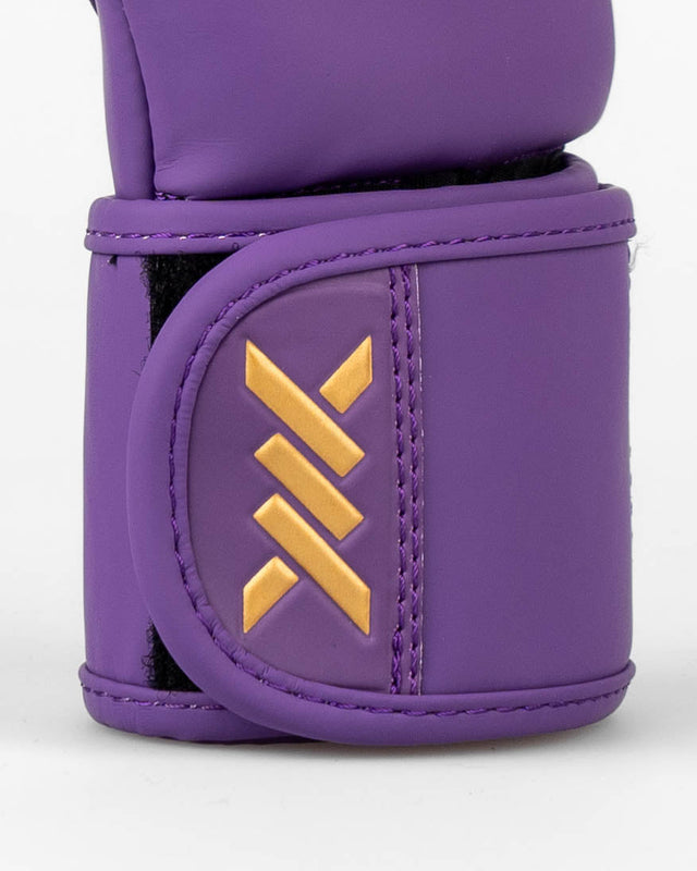 Caged MMA Gloves Shadow - Purple/Gold
