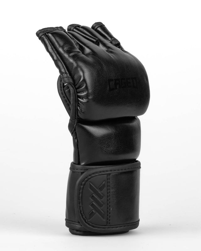 Caged MMA Gloves Shadow - Black/Black