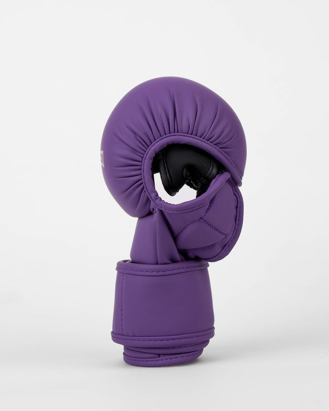 Caged MMA Sparring Shadow Gloves - Purple/Gold