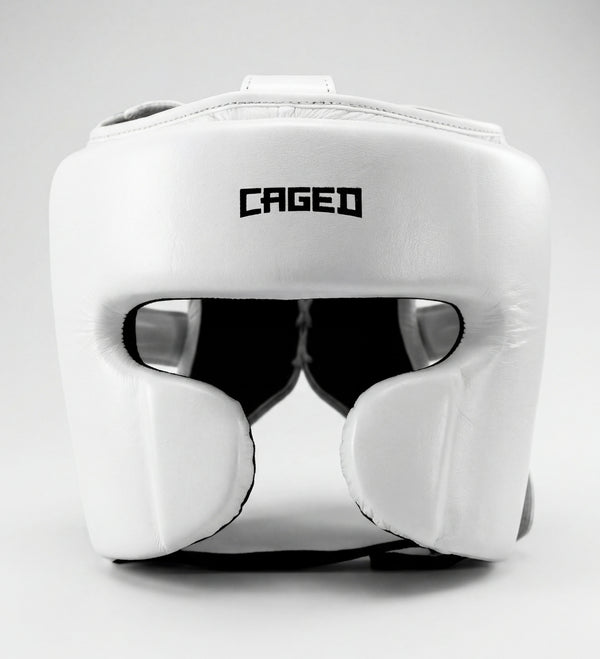 Caged 'X' Series Headguard - White