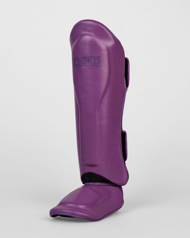 Caged Shin Guards 'X' Series - Purple