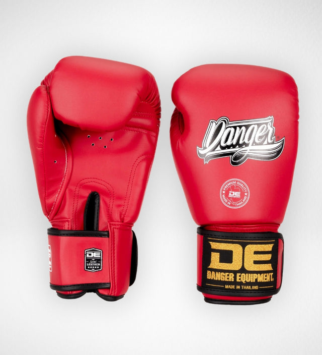 Danger Boxing Gloves Classic Thai - Red 