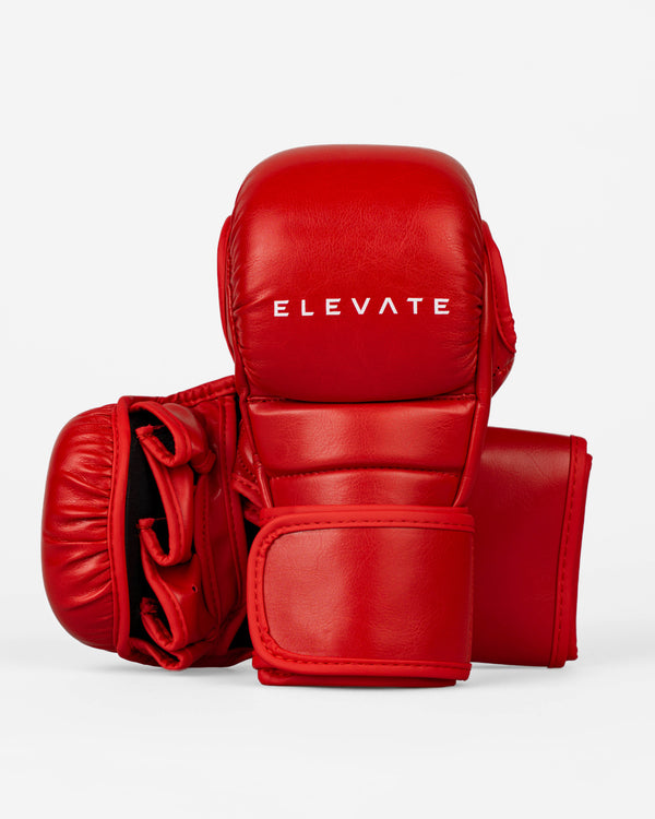 Elevate MMA Sparring Gloves Prime - Red/White