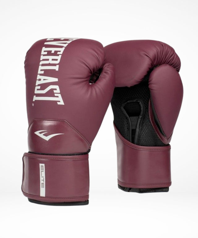 Everlast Elite2 Boxing Gloves - Bordeaux Red