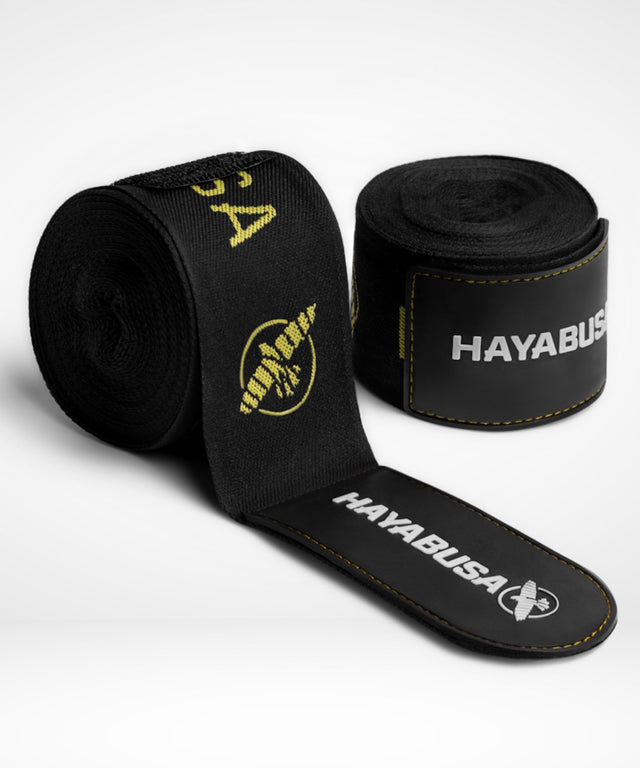 Hayabusa Deluxe Bandages - Black/Gold