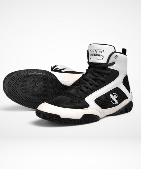 Hayabusa Pro Boxing Shoes - White/Black