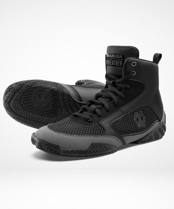 Hayabusa x Mayweather Champ Boxing Shoes - Black/Gray