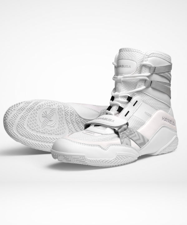 Hayabusa Strike Boxing Shoes - White
