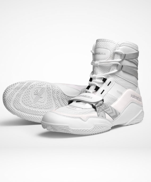 Hayabusa Strike Boxing Shoes - White