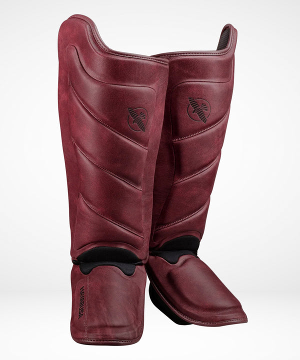 Hayabusa Shin Guards T3 LX – Burgundy Red