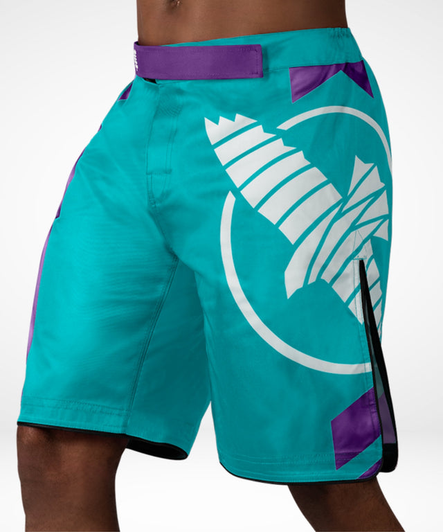 Hayabusa MMA Shorts Icon Long - Ocean Green