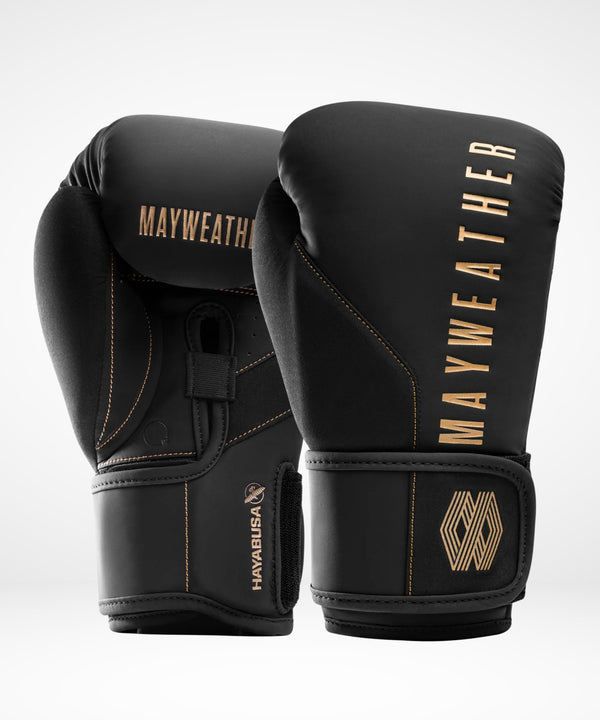 Hayabusa x Mayweather Boxing Gloves Champ - Black/Gold