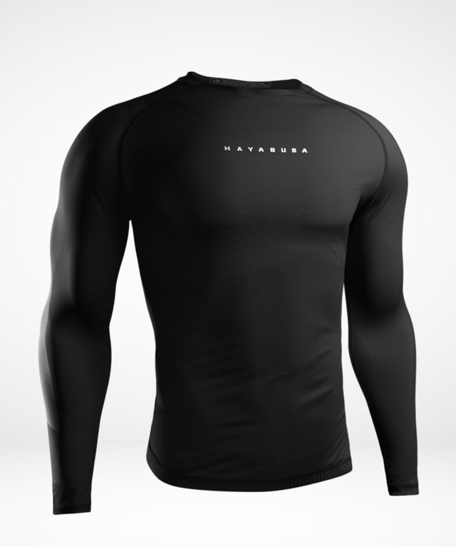 Hayabusa Core Long-Sleeve Rash Guard - Black