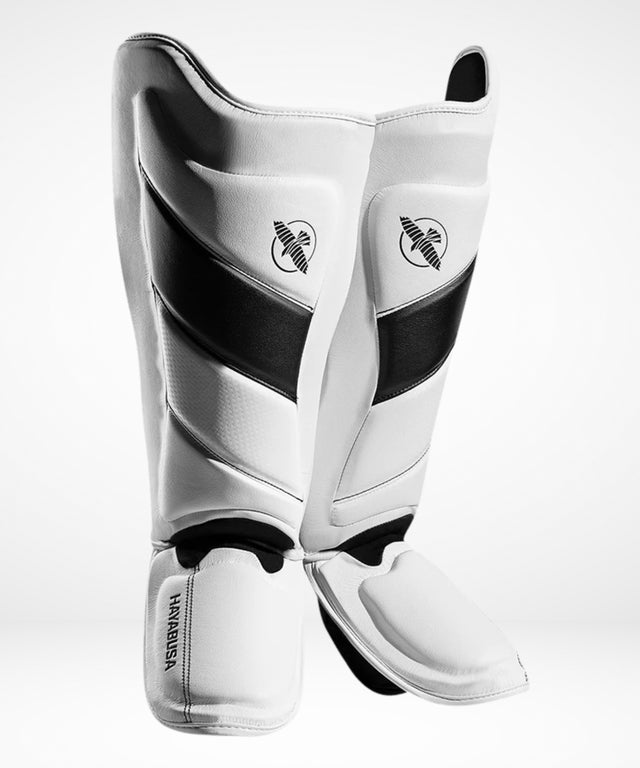 Hayabusa Shin Guards T3 - White/Black