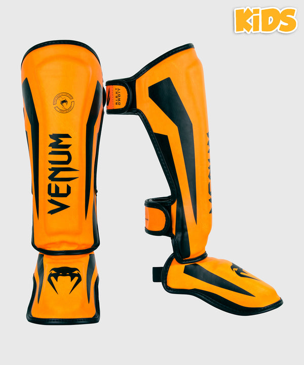 Venum Shin guards Elite Kids – Neon Orange