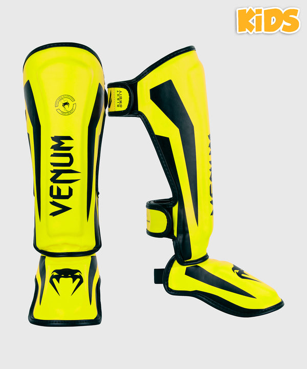 Venum Shin Guards Elite Kids – Neon Yellow