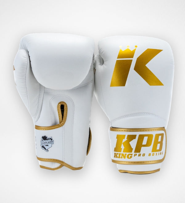 King Pro Boxing Boxing Gloves BGK - White/Gold