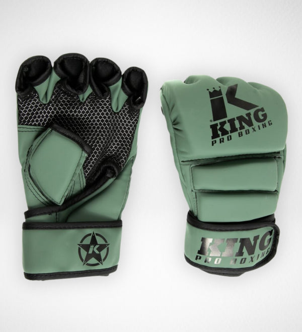King Pro Boxing MMA Gloves Revo - Khaki Green