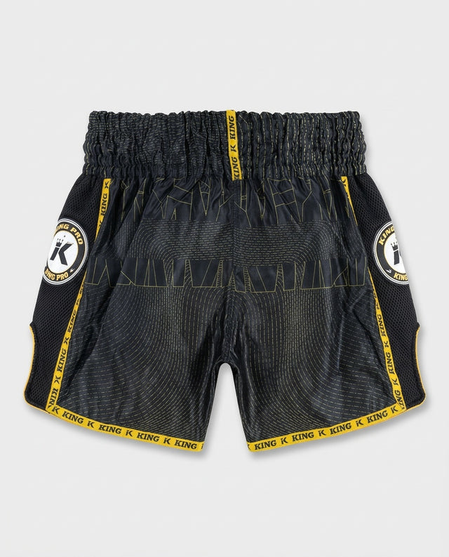 King Pro Boxing Muay Thai Shorts '08' - Black/Gold