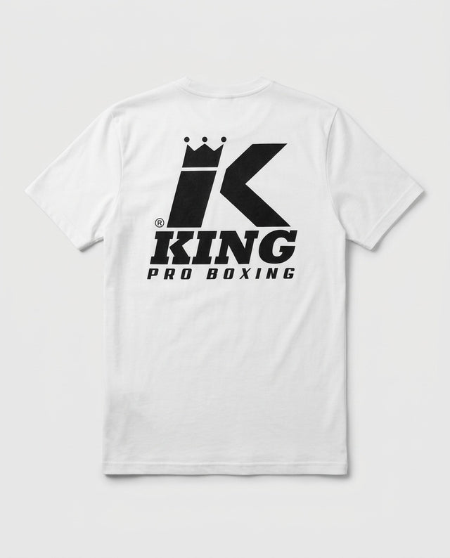 King Pro Boxing T-Shirt Logo - White
