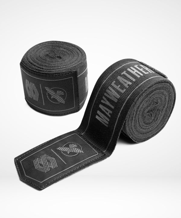 Hayabusa x Mayweather Stretch Bandages - Black/Gray