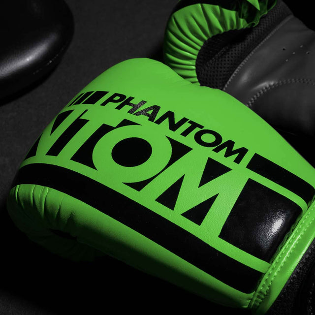 Boxerské rukavice Phantom Athletics APEX – Neon Zelené