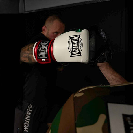 Mănuși de box Phantom Athletics Mexico – Alb/Verde/Roșu